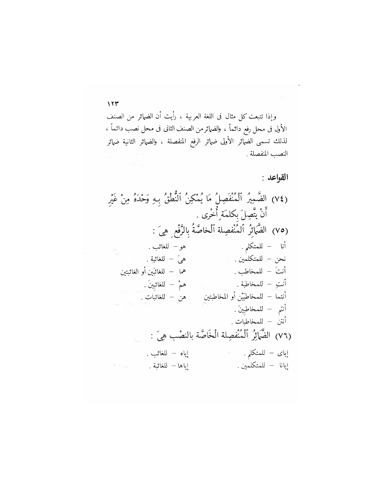 Al-Nahw al-Wadih Primary — Volume 2 (النحو الواضح للمرحلة الابتدائية), page 124 — original page scan