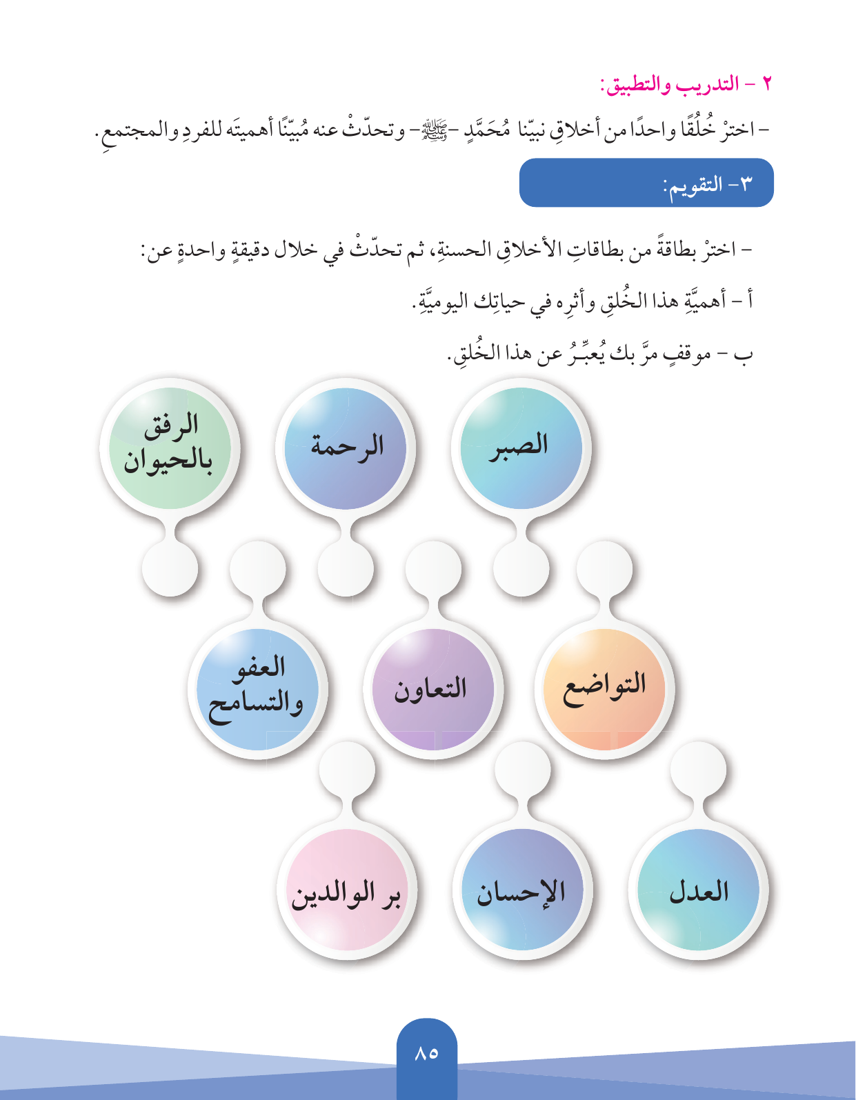 Kuwaiti Arabic Curriculum — Grade 5, Term 1 (لغتي العربية), page 86 — original page scan