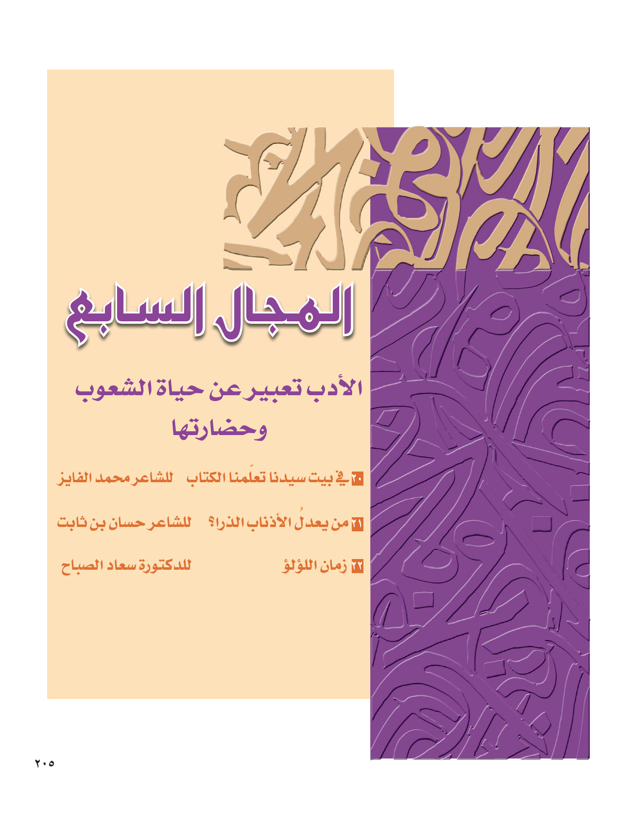 Kuwaiti Arabic Curriculum — Grade 12, Term 1 (لغتي العربية), page 222 — original page scan